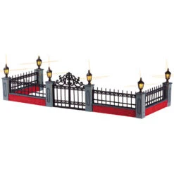 Lemax Lighted Wrought Iron Fence - 54303
