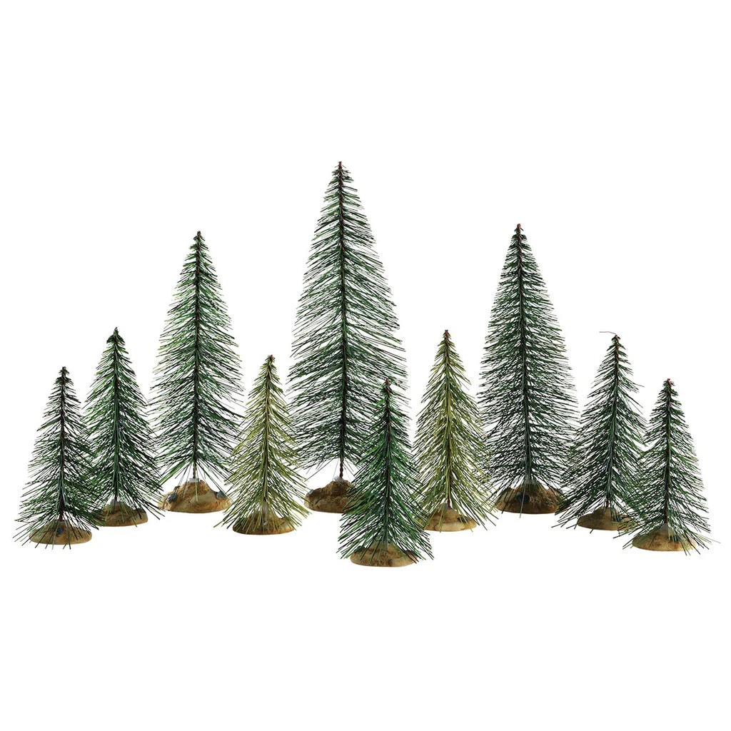 Lemax Needle Pine Trees - 84358 3 Lemax Needle Pine Trees - 84358