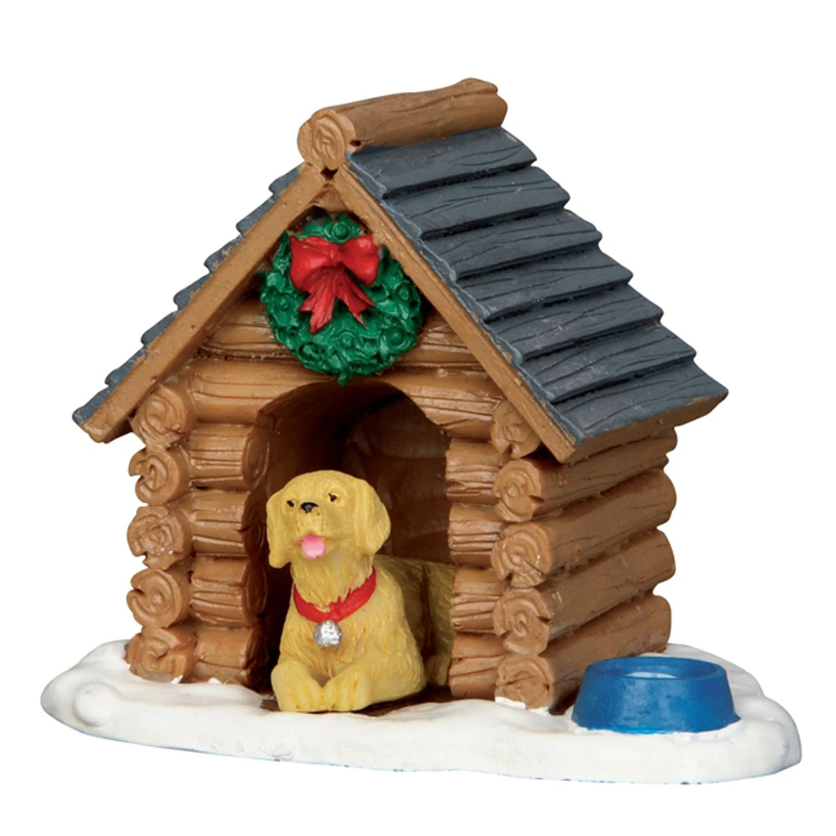 Lemax Log Cabin Dog House - 54943 3 Lemax Log Cabin Dog House - 54943