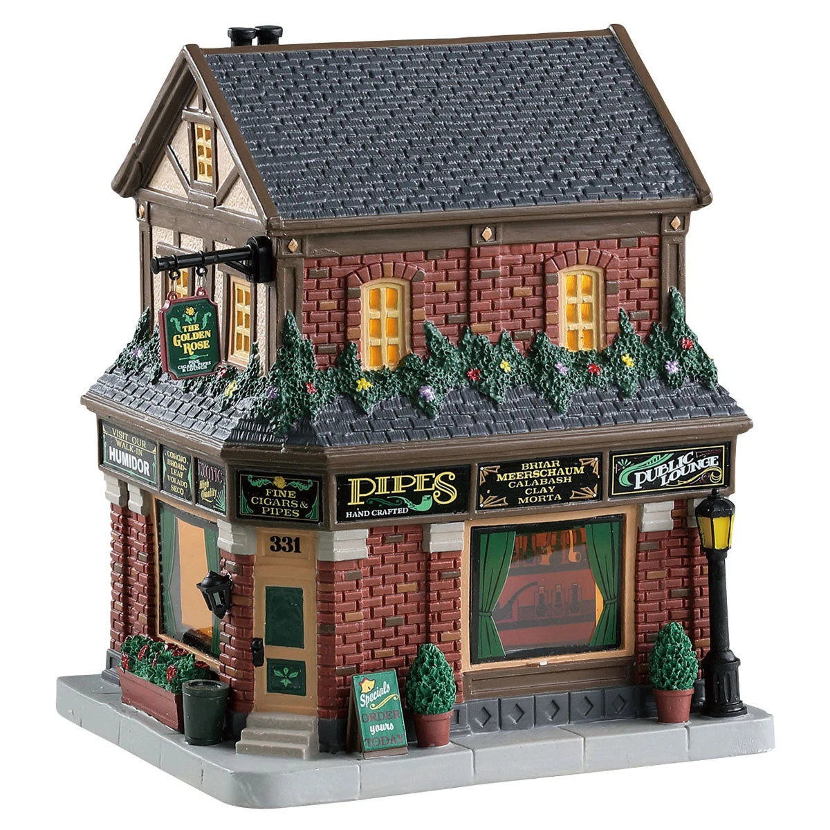 Lemax Golden Rose Cigars - 85340 3 Lemax Golden Rose Cigars - 85340