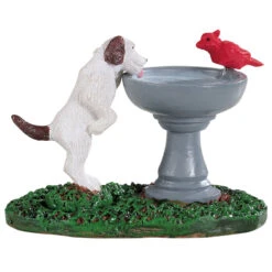 Lemax Bird Bath Dog Fountain - 94535