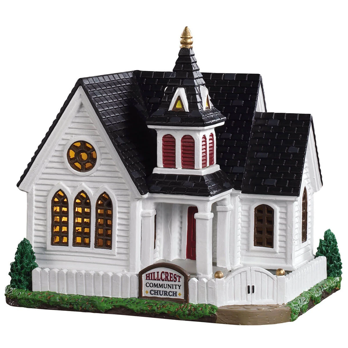 Lemax Hillcrest Community Church Led - 95487 3 Lemax Hillcrest Community Church Led - 95487