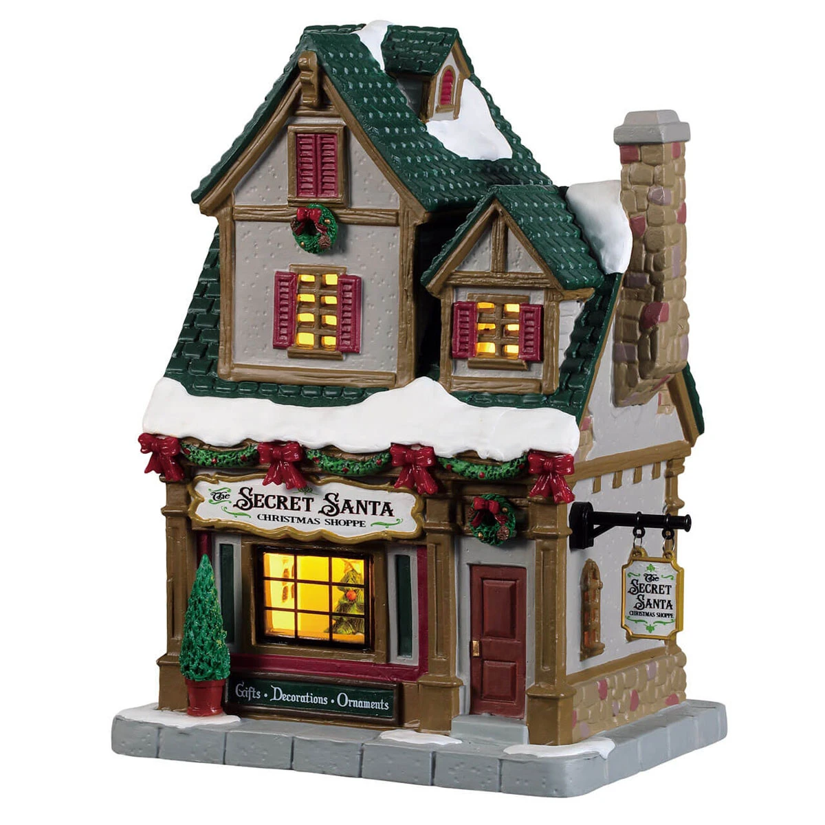 Lemax The Secret Santa Christmas Shoppe Led - 95512 3 Lemax The Secret Santa Christmas Shoppe Led - 95512