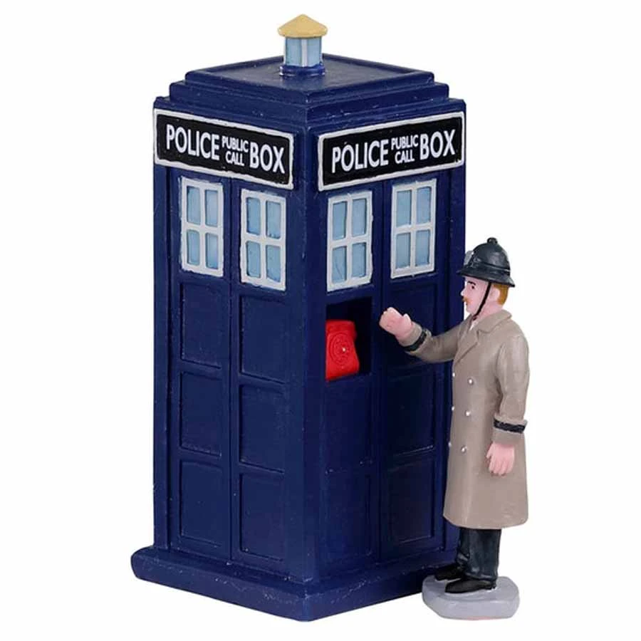 Lemax Police Call Box - 03509 3 Lemax Police Call Box - 03509