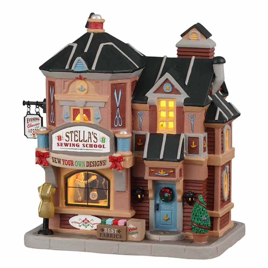 Lemax Stella's Sewing School Led - 05633 3 Lemax Stella's Sewing School Led - 05633