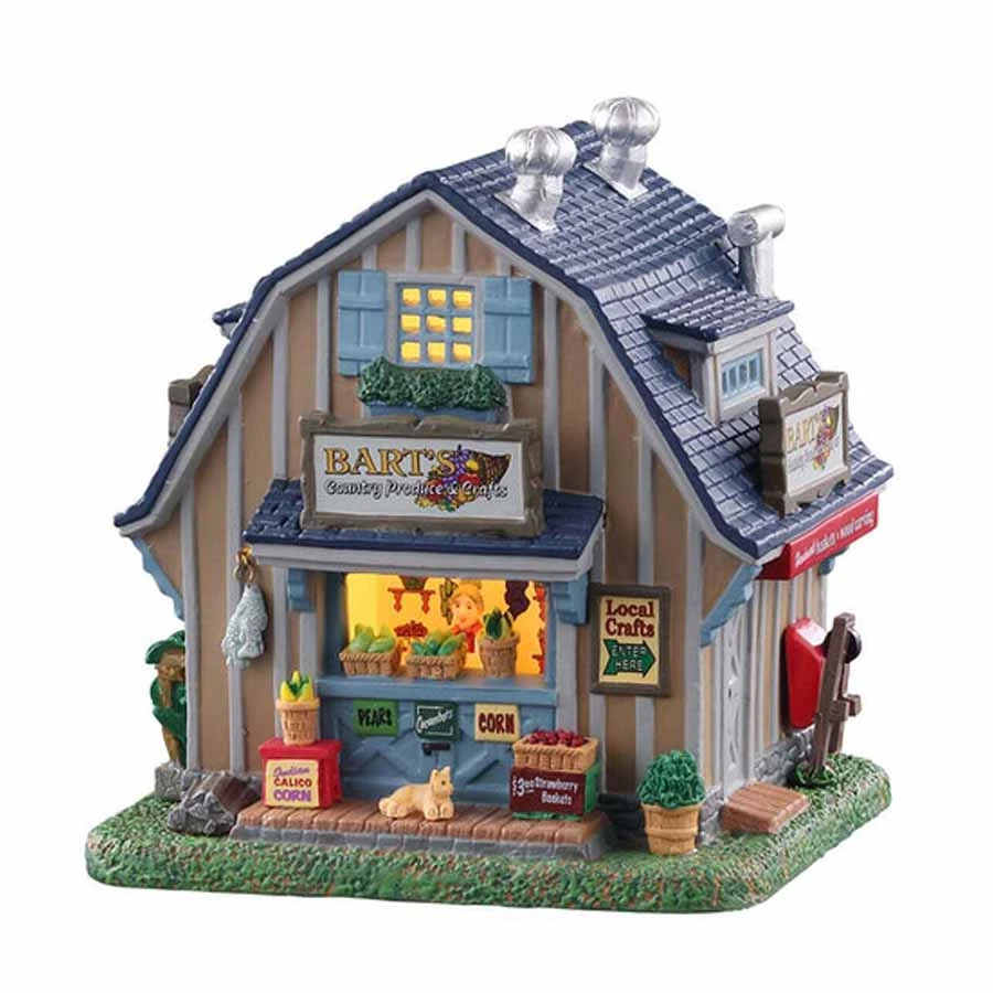 Lemax Bart's Country Produce & Crafts Led - 05663 3 Lemax Bart's Country Produce & Crafts Led - 05663