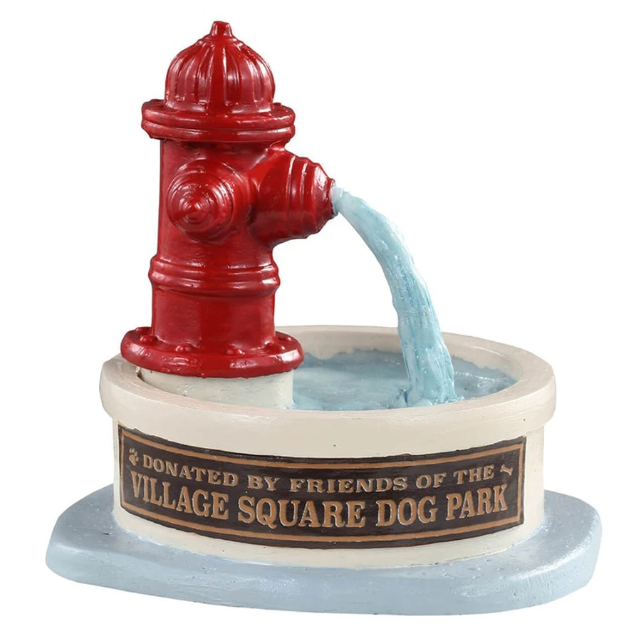 Lemax Dog Park Water Fountain - 14843 3 Lemax Dog Park Water Fountain - 14843