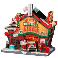 Lemax Santa's Hot Rod Garage - 25863