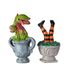 Lemax Spooky Planter Urns, Set Of 2 - 24946
