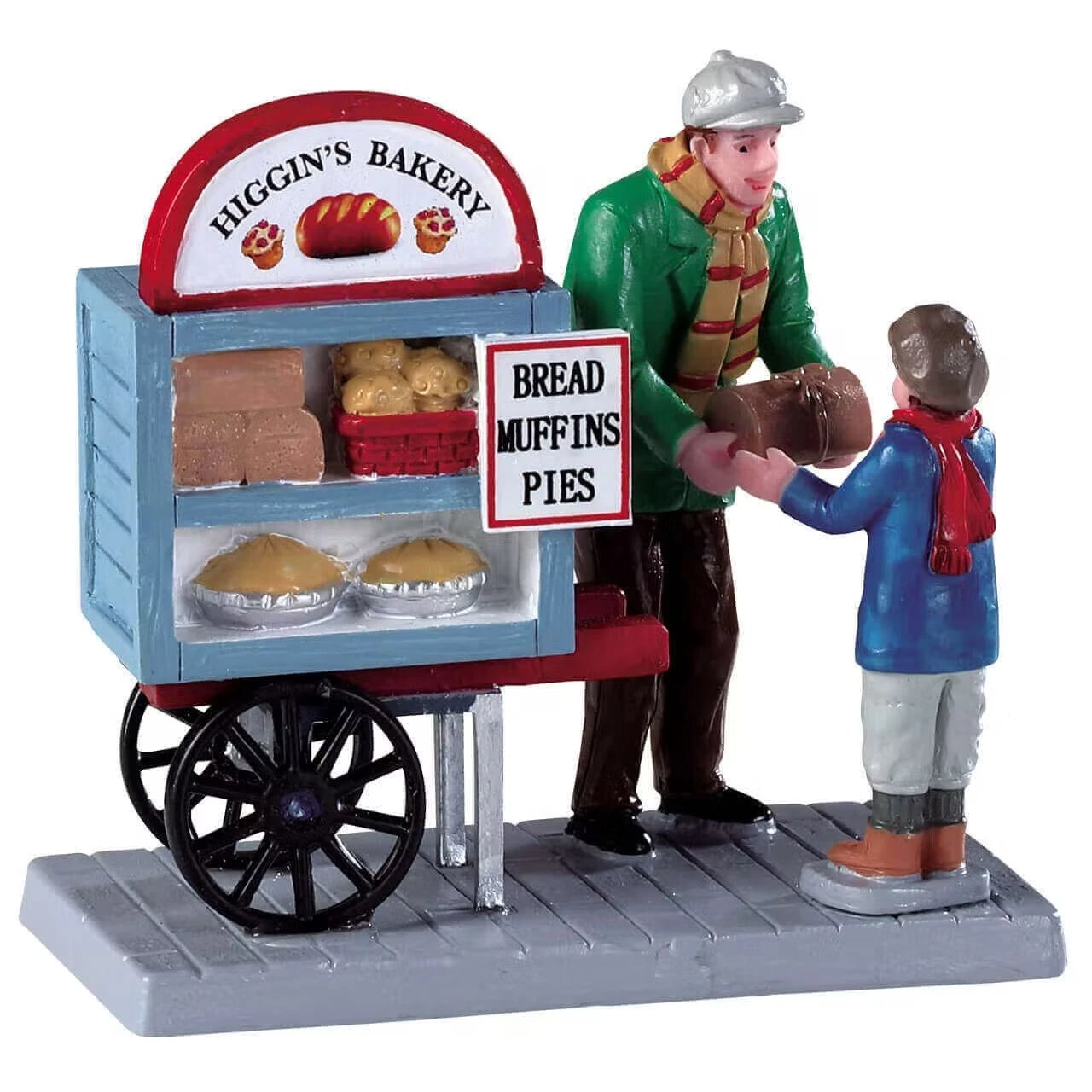 Lemax Delivery Bread Cart - 92749 3 Lemax Delivery Bread Cart - 92749
