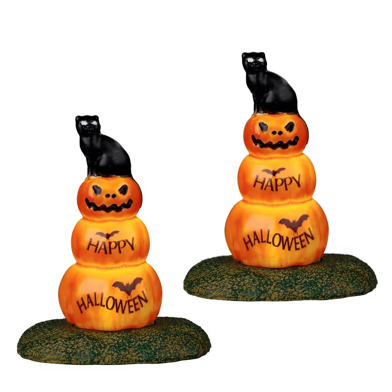 Lemax Cat And Pumpkin, Set Of 2 - 24939 3 Lemax Cat And Pumpkin, Set Of 2 - 24939